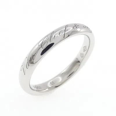Pre-owned Van Cleef & Arpels Platinum 950 Band Ring ()