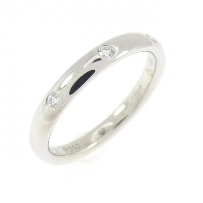 Pre-owned Van Cleef & Arpels Platinum 950 Band Ring ()