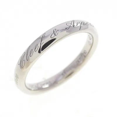 Pre-owned Van Cleef & Arpels Platinum 950 Band Ring ()