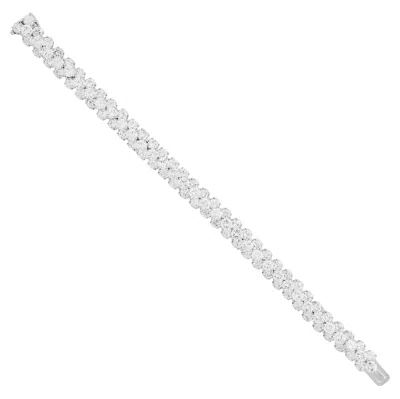 Pre-owned Van Cleef & Arpels Platinum Diamond Bracelet In Multi