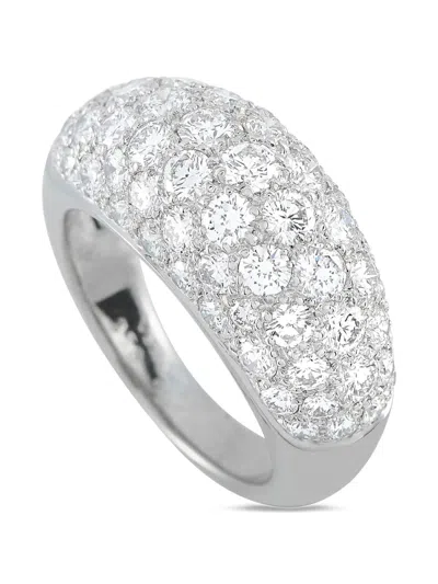 Pre-owned Van Cleef & Arpels  Platinum Diamond Ring In Silver