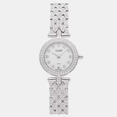 Pre-owned Van Cleef & Arpels Sports Diamond 33607 B2 In White