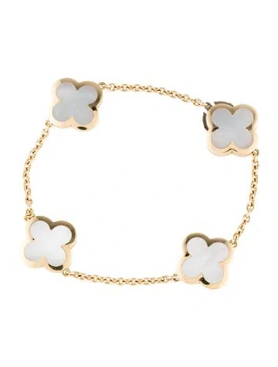 Pre-owned Van Cleef & Arpels Pure Alhambra Bracelet, 4 Motifs, 6.5" In Multi