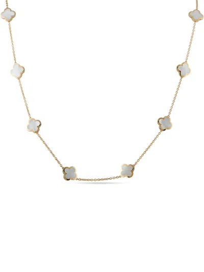 Pre-owned Van Cleef & Arpels Pure Alhambra Necklace In Gold