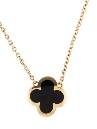 Pre-owned Van Cleef & Arpels Pure Alhambra Pendant Necklace, 16.75" In Multi