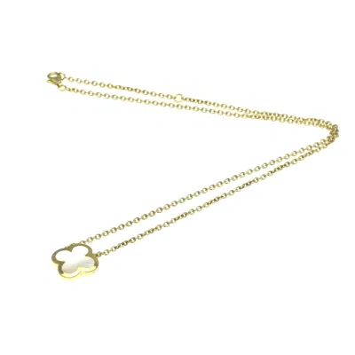 Pre-owned Van Cleef & Arpels Pure Alhambra Yellow Necklace Jewelry () In Gold