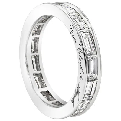 Pre-owned Van Cleef & Arpels Romance 1.65 Carats Baguette Diamond Eternity Wedding Band In Multi