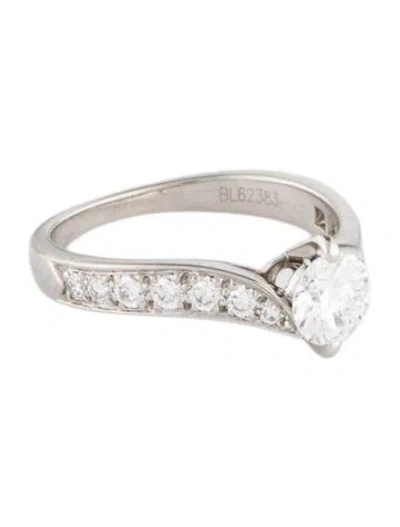Pre-owned Van Cleef & Arpels Romance Solitaire Engagement Ring In Multi