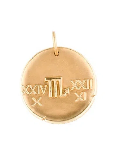 Pre-owned Van Cleef & Arpels Scorpii Zodiaque Medal, 1" In Multi