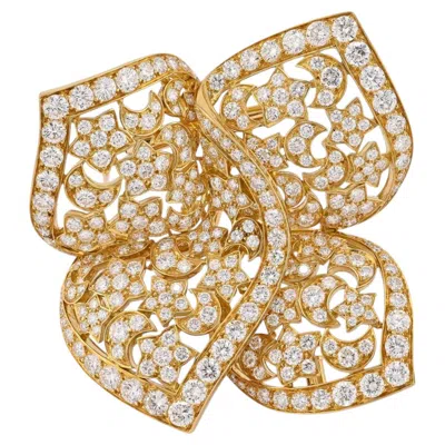 Pre-owned Van Cleef & Arpels Sirius Diamond Brooch In 18k Gold, 11.50ct In Multiple