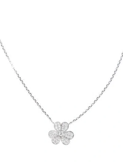 Pre-owned Van Cleef & Arpels Small Frivole Pendant Necklace, 16.25" In Multi