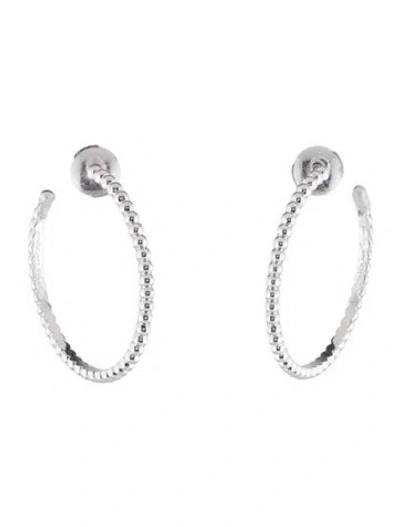 Pre-owned Van Cleef & Arpels Small Perlée Pearls Of Gold Hoop Earrings In Multi