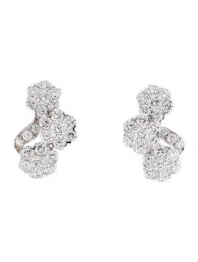 Pre-owned Van Cleef & Arpels Snowflake Earrings In Multi