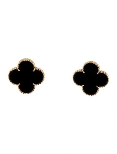 Pre-owned Van Cleef & Arpels Super Alhambra Earrings In Multicolor