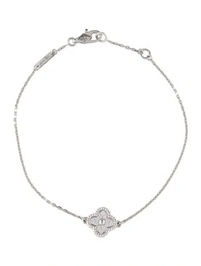 Pre-owned Van Cleef & Arpels Sweet Alhambra 1 Motif Bracelet, 6.75" In Multi