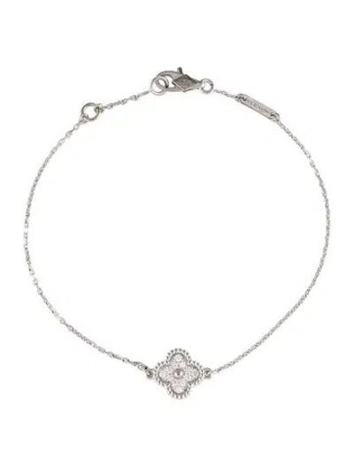 Pre-owned Van Cleef & Arpels Sweet Alhambra Bracelet, 1 Motif, 6.5" In Multicolor