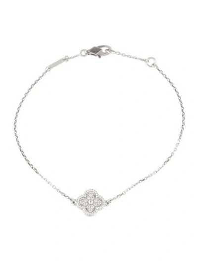 Pre-owned Van Cleef & Arpels Sweet Alhambra Bracelet, 1 Motif, 6.75" In Multi