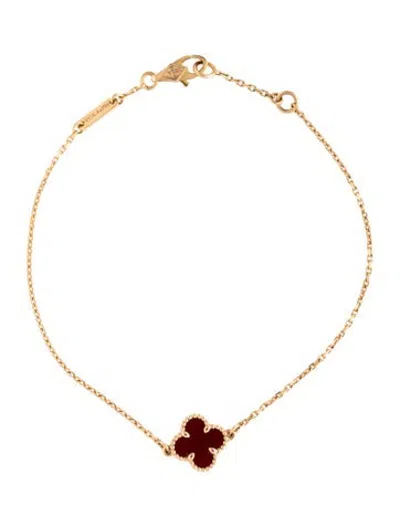 Pre-owned Van Cleef & Arpels Sweet Alhambra Bracelet, 6.75" In Multicolor