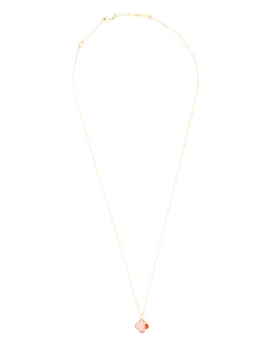 Van Cleef & Arpels Sweet Alhambra Carnelian Necklace