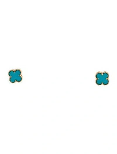 Pre-owned Van Cleef & Arpels Sweet Alhambra Earstuds In Multi