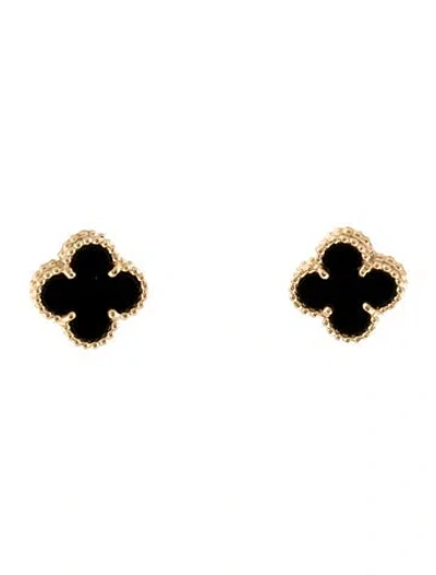 Pre-owned Van Cleef & Arpels Sweet Alhambra Earstuds In Multi