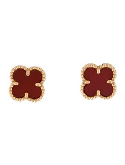 Pre-owned Van Cleef & Arpels Sweet Alhambra Earstuds In Multi