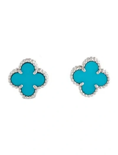 Pre-owned Van Cleef & Arpels Sweet Alhambra Earstuds In Multicolor