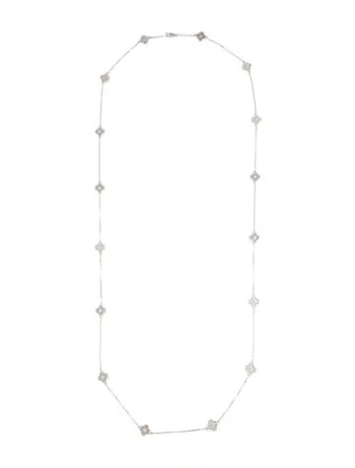 Pre-owned Van Cleef & Arpels Sweet Alhambra Long Necklace, 16 Motifs, 32.25" In Multi