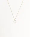 Van Cleef & Arpels Sweet Alhambra Mother-of-pearl 18k Yellow Gold Necklace Full Set In Gold
