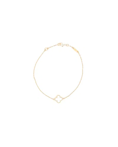 Van Cleef & Arpels Sweet Alhambra Mother-of-pearl Bracelet In Gold