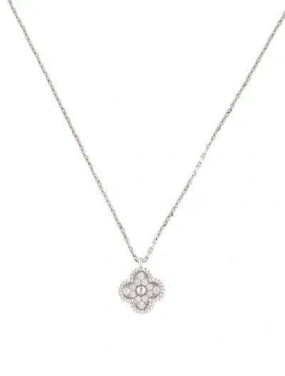 Pre-owned Van Cleef & Arpels Sweet Alhambra Pendant Necklace, 15.75" In Multi
