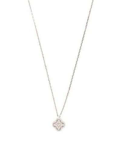 Pre-owned Van Cleef & Arpels Sweet Alhambra Pendant Necklace, 15.75" In Multi
