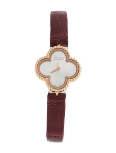 Pre-owned Van Cleef & Arpels Sweet Alhambra Watch In Multicolor