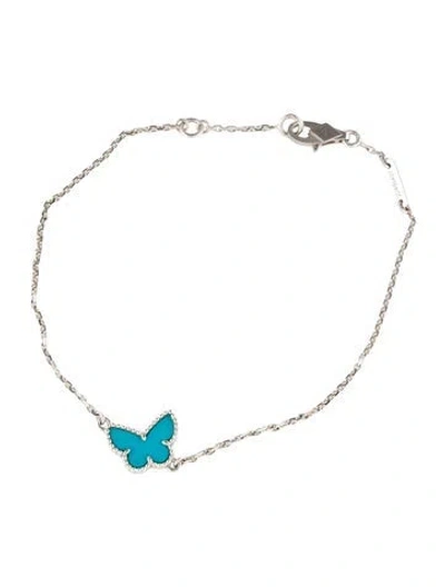 Pre-owned Van Cleef & Arpels Sweet Butterflies Bracelet, 6.75" In Multi