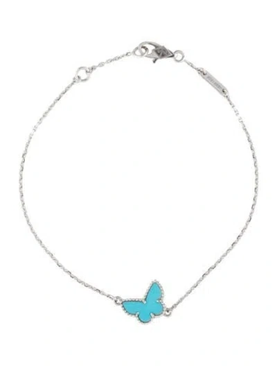 Pre-owned Van Cleef & Arpels Sweet Butterflies Bracelet, 6.75" In Multi