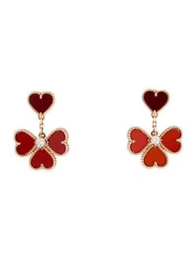 Pre-owned Van Cleef & Arpels Sweet Hearts Earrings In Multi