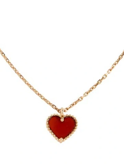 Pre-owned Van Cleef & Arpels Sweet Hearts Pendant, 15.5" In Multicolor