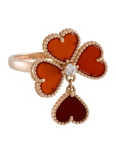Pre-owned Van Cleef & Arpels Sweet Hearts Ring In Multi