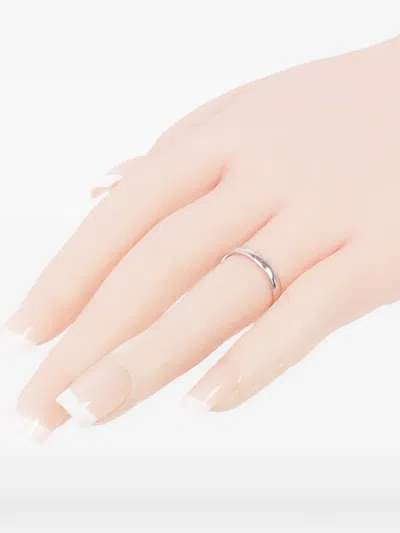Pre-owned Van Cleef & Arpels Tendrement Signature Ring In Silver