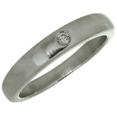 Pre-owned Van Cleef & Arpels The New York Diamond Platinum Wedding Band In Multi