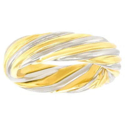 Pre-owned Van Cleef & Arpels Two-tone Gold Ring In Multi