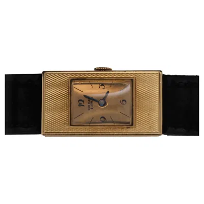 Pre-owned Van Cleef & Arpels Van Cleef & Arels 18k Yellow Gold Manual Wind Watch