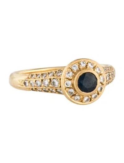 Pre-owned Van Cleef & Arpels Vintage 18k Sapphire & Diamond Ring In Multi