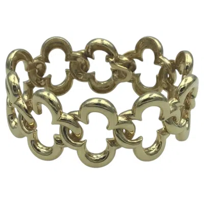 Pre-owned Van Cleef & Arpels Vintage 18k Yellow Gold Alhambra Link Bracelet