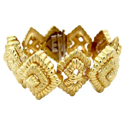 Pre-owned Van Cleef & Arpels Vintage 18k Yellow Gold Link Bracelet 85.7 Grams