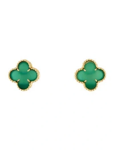 Pre-owned Van Cleef & Arpels Vintage Alhambra Clip-on Earrings In Multi