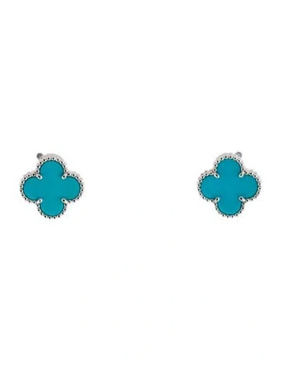 Pre-owned Van Cleef & Arpels Vintage Alhambra Earrings In Multi