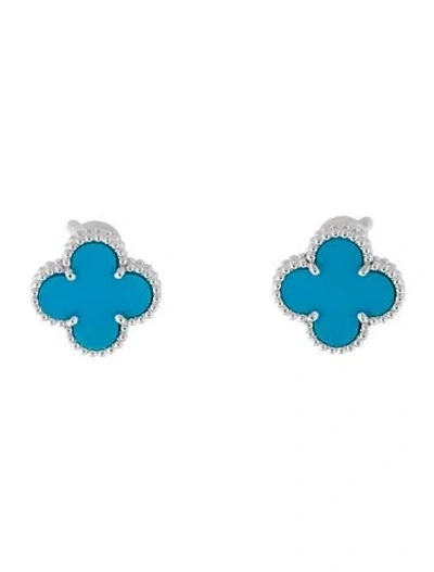 Pre-owned Van Cleef & Arpels Vintage Alhambra Earrings In Multi