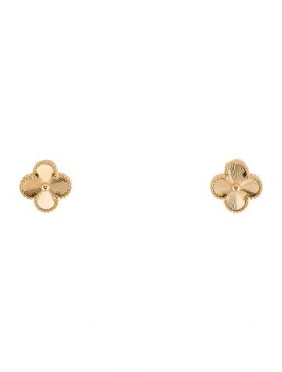 Pre-owned Van Cleef & Arpels Vintage Alhambra Earrings In Multi