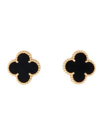 Pre-owned Van Cleef & Arpels Vintage Alhambra Earrings In Multi
